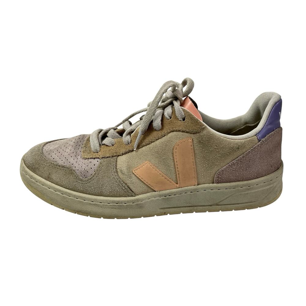 VEJA V-10 Women's Multicolor Low Top Lace Up Round Toe Athletic Sneakers Shoes 8